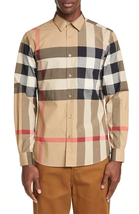 mens burberry t shirt|burberry plaid shirts for men.